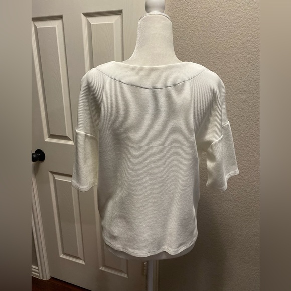 Vintage Y2K Anthropology Dolan Women’s Oversized Boxy Top Deep V-Neck Sz M USA - Picture 5 of 13